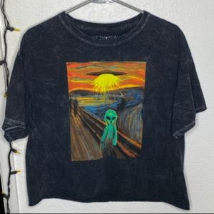 Fifth Sun "The Scream" Alien Graphic Tee, Large